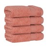 American Soft Linen 100% Cotton Turkish Premium Quality 4 Piece Washcloth Set, 13x13 inches Washcloth Hand Face Towels for Bathroom and Kitchen Washrags - 3 of 4