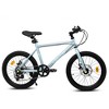 Whisen Kids Bike for 6-12 Years Old, 20 Inch Children's Bicycle for Boys Girls, 7-Speed Steel Frame, , Dual Disc Brakes - 2 of 4
