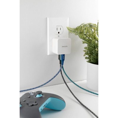 Philips 3-Port 32W USB and USB C Charger - White_6