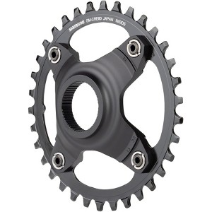 Shimano STEPS SM-CRE80-B Chainring - 34T Without Chainguard, 55mm Chainline, Black - 1 of 2