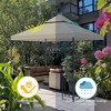 Yescom 10x10Ft Gazebo Top Replacement 2 Tier PU Water Resistance Outdoor Canopy Cover Patio Garden Outdoor Party Gray - 3 of 4