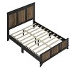 Farmhouse Platform Bed with Decorative Wood Strips and Sturdy Slatted Frame for Rustic Bedroom Look-Cuddlewood - 3 of 4