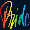 Adult Design By Humans Rainbow Cursive Letters Pride By machmigo Tank Top - 2 of 2