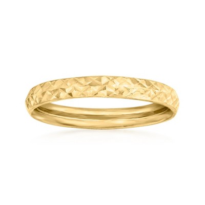 Ross-Simons 10kt Yellow Gold Diamond-Cut Pattern Ring