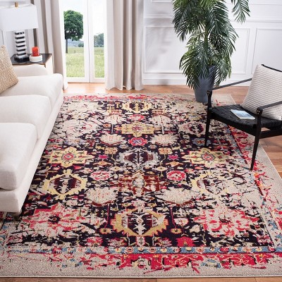 Gray Hand-Knotted Synthetic 9' x 12' Rectangular Rug