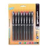 uni-ball VISION ELITE Stick Roller Ball Pen Assorted Ink Micro 8/Pack 58092PP