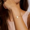 Turandoss 18K Gold Initial Bracelets for Women Girls - Dainty Coin Disc Letter Link Charm Bracelet, Birthday Christmas Gifts for Women Girls - 4 of 4