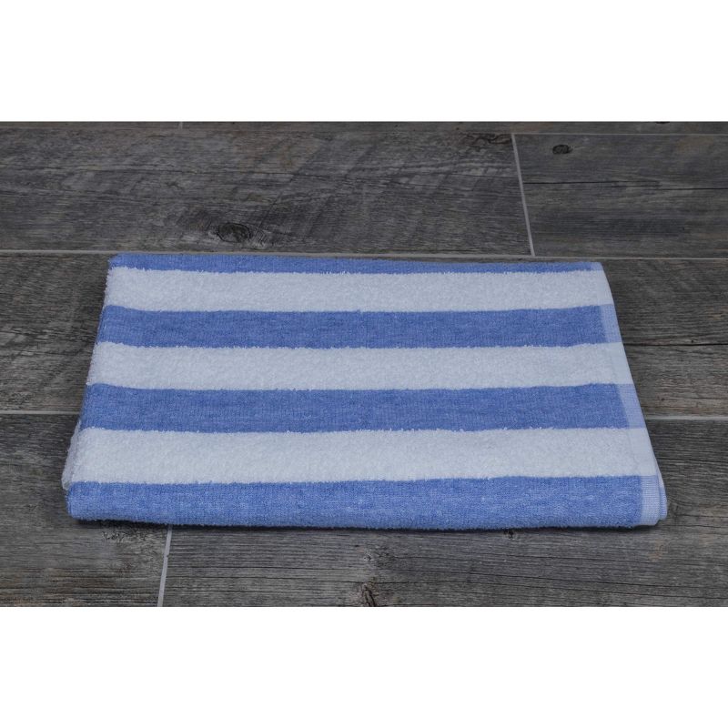 KOVOT Blue Stripe Cabana Beach Towel (Set of 2) 30" W x 60" L | Ring Spun Cotton, 3 of 7