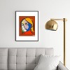 Marin Vaan Zaal Helene in Red Modern Female Metal Framed Art Print - Deny Designs - 2 of 4
