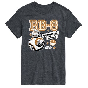 Men's Star Wars: The Force Awakens BB8 Short Sleeve Graphic T-Shirt - Heather Charcoal - 2X Big and Tall - 1 of 4