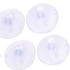 Unique Bargains Home Bathroom Wall Window Plastic Suction Cup Hook Clear Blue 4 Pcs - image 3 of 4