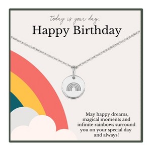 HOPE LOVE SHINE Rainbow Birthday Necklace – Gift for Daughter, Teen or Friend - 1 of 1