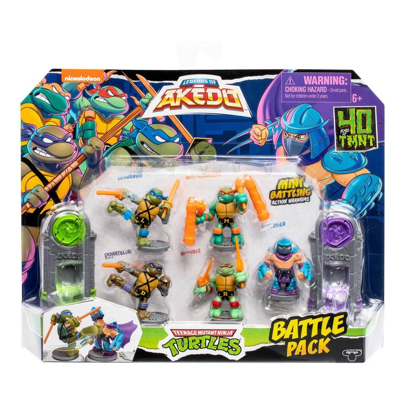 Akedo Teenage Mutant Ninja Turtles Battling Action Mini Figure Pack (Target Exclusive), 1 of 14