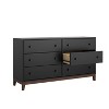 Prepac Nordik 6 Drawer Bedroom Dresser Black/Cherry - 3 of 4