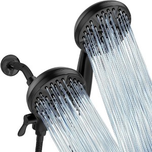 Whizmax 5" Premium Pressure 3-Way Rainfall Combo-Enjoy Luxurious Rain Showerhead and 5-Setting Hand Held Shower Separately or Together - 1 of 4