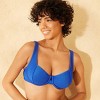 Women's Shiny Ribbed Underwire Bikini Top - Wild Fable™ - 3 of 3