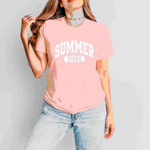 Simply Sage Market Varsity Summer Vibes Short Sleeve Tee - 1 of 4