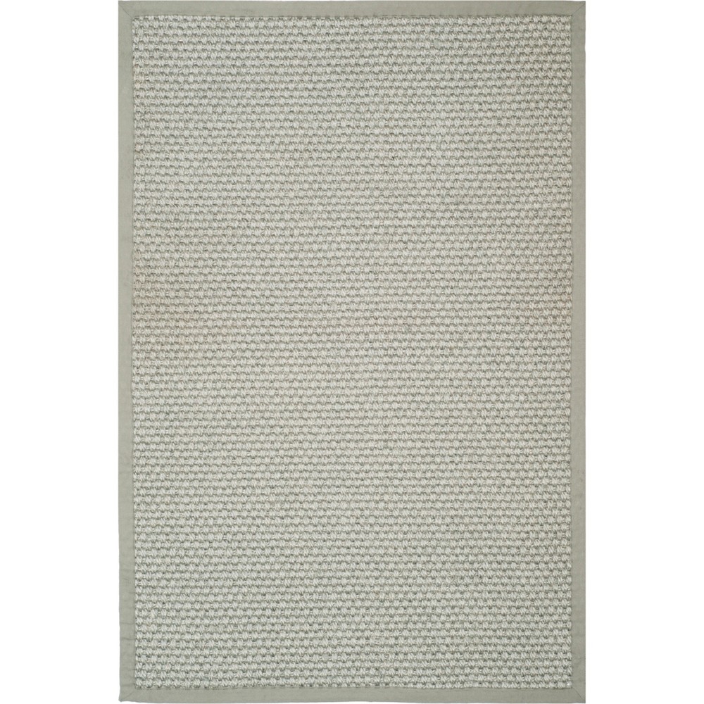 4'x6' Solid Loomed Area Rug Silver/Gray - Safavieh