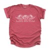 Simply Sage Market Leave Her Wild Floral Garment Dyed Tee - 2XL - Crimson - 2 of 4