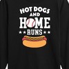 Boys' - Instant Message - Hot Dogs And Home Runs Long Sleeve Graphic T-Shirt - 2 of 4