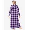 Dreams & Co. Long Hooded Fleece Sweatshirt Robe - 3 of 4