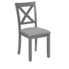 NicBex 58.5" Dining Table Set for 6 Rectangular Wooden Dining Table with 4 Upholstered Chairs and a Bench, Gray - 2 of 4