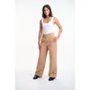 Lafidi Women’s High-Rise Wide Leg Dress Pants – Double Pleat Office Slacks with Slash & Welt Pockets - 2 of 4