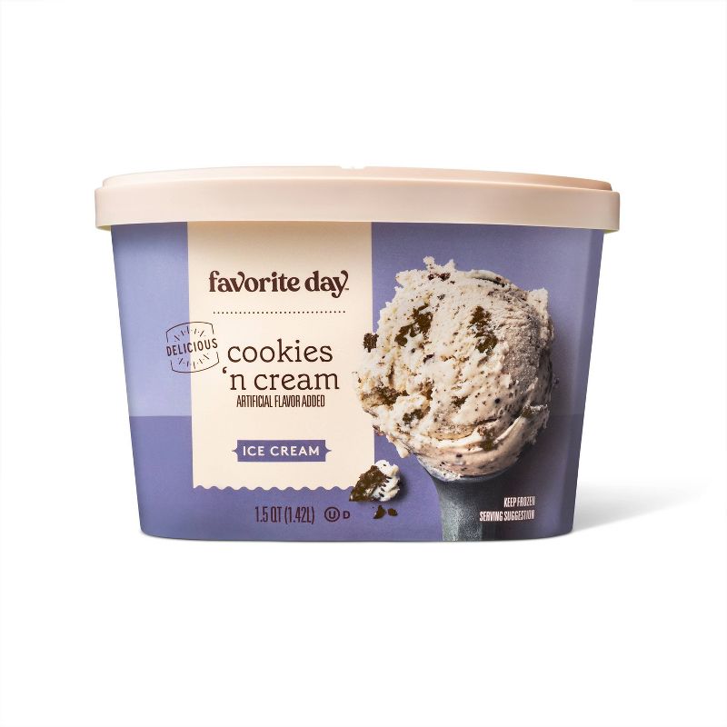 Cookies &#38; Cream Ice Cream - 1.5qt - Favorite Day&#8482;, 1 of 6