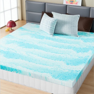 FURNIinspire Mattresses Memory Foam Cooling Gel Mattress Bed Topper For Back Pain