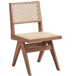 PAGED Outdoor Chairs Wicker Patio Dining Chairs with Water-Resistant Cushions and Woven Finish for Patio, Garden, Yard - 1 of 4