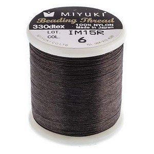 John Bead Miyuki Nylon Beading Thread B Brown 55 Yards (50m) for DIY Jewelry Making - 1 of 1
