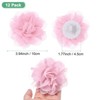 Unique Bargains Mesh Fabric Full Chiffon Flowers for DIY 12 Pcs - 3 of 4
