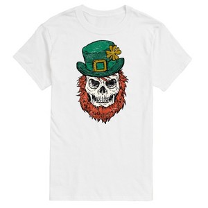 Men's - Instant Message - Leprechaun Skull Short Sleeve Graphic T-Shirt - 1 of 4