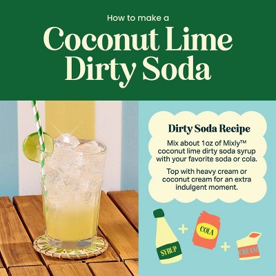 Mixly Coconut Lime Dirty Soda Syrup - 12 fl oz