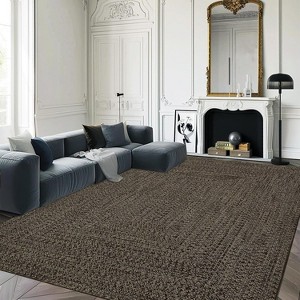Acekool 5x7 Washable Braided Rug – Thin Non-Slip Floor Mat for Kitchen, Bedroom & Living Room - 1 of 4