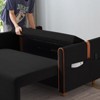 LOVMOR Convertible Comfortable Sleeper Velvet Sofa Couch with Storage for for Living Room Bedroom Sofabed - 4 of 4