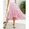 Maternity Dress High Waist Maternity Patchwork Long Skirt - 3 of 4