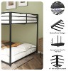 GDFStudio Polly Full Over Full Metal Bunk Bed with Ladder and Guardrail - 4 of 4