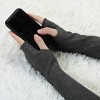 INSPIRE CHIC Women's Elbow Length Stretchy Thumbhole Arm Warmer Fingerless Gloves - 4 of 4