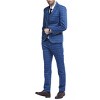 Cloudstyle Mens 3-Piece Plaid Suit Set Modern Fit Jacket Tux Blazer Vest Pants - 2 of 4