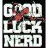 Juniors Womens Marvel Deadpool Good Luck Nerd Racerback Tank Top - 2 of 4