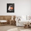 Stupell Industries Happy Halloween Smiling Ghost Pumpkin Black Framed Floater Canvas Wall Art - 2 of 4