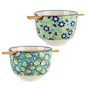 Certified International Set of 2 26oz Tapestry Ramen Bowls - 1 of 4
