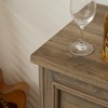 NicBex Wine Bar Cabinet for Liquor and Glasses Farmhouse Kitchen Coffee Bar Cabinet with 2 Drawers and Removable Wine Racks Storage Shelves - 2 of 4