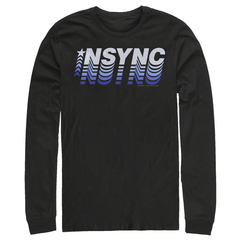 Men's NSYNC Retro Fade Long Sleeve Shirt, 1 of 4