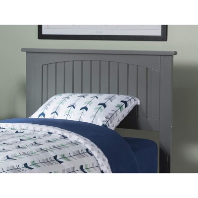 AFI Furnishings Nantucket Twin Headboard with Turbo Charger in Grey