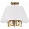 Crystorama Lighting Westwood 5 - Light Semi-Flush Mount in  Vibrant Gold - 2 of 4