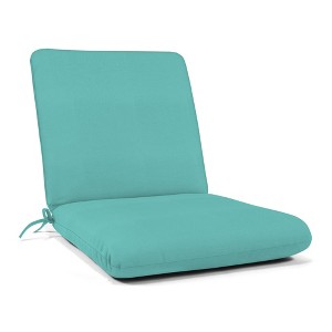 Casual Cushion Solid Sunbrella Fabric 1-Piece Indoor/Outdoor Club Chair Cushion, 22"W x 44"L - 1 of 4