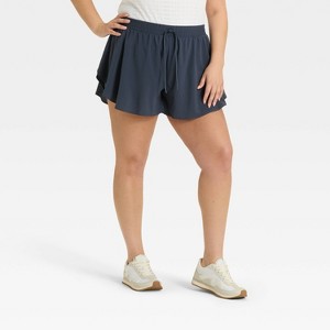 Women's Woven High-Rise Flutter Shorts 3" - All In Motion™ - 1 of 4