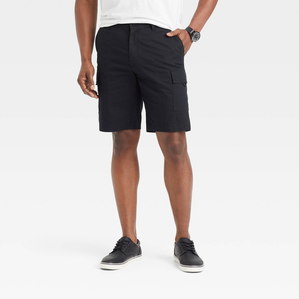 Men's 9.5" Utility Cargo Shorts - Goodfellow & Co Black 34